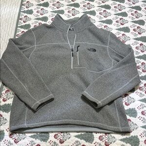 The North Face Men's Zip-Up Gray Sweater